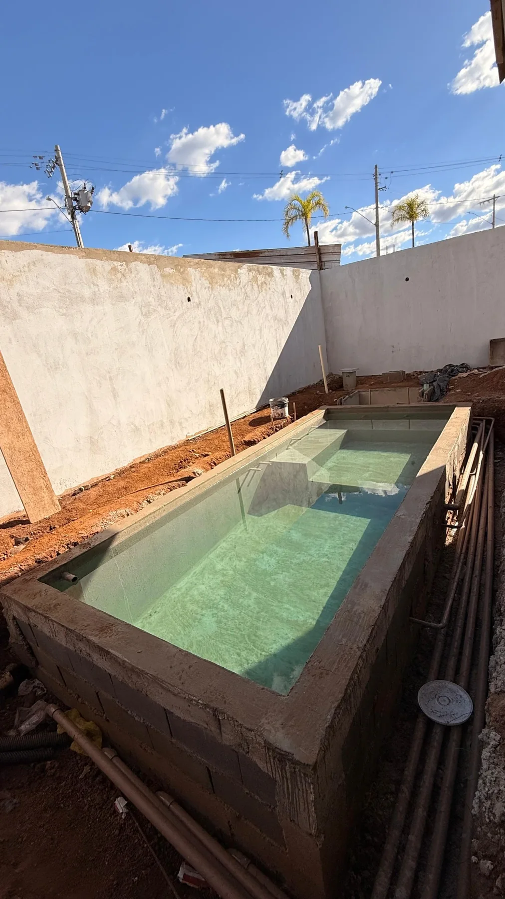 Construção em alvenaria - projeto UltraPool