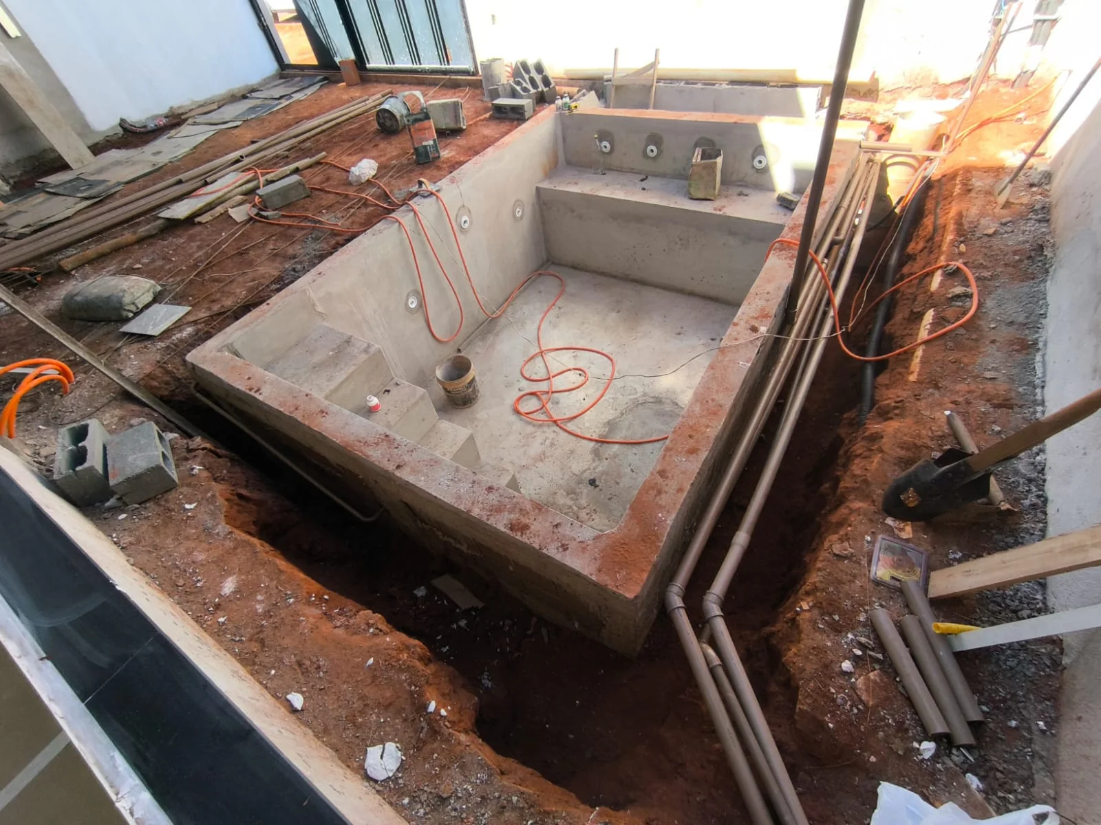 Construção em alvenaria - projeto UltraPool